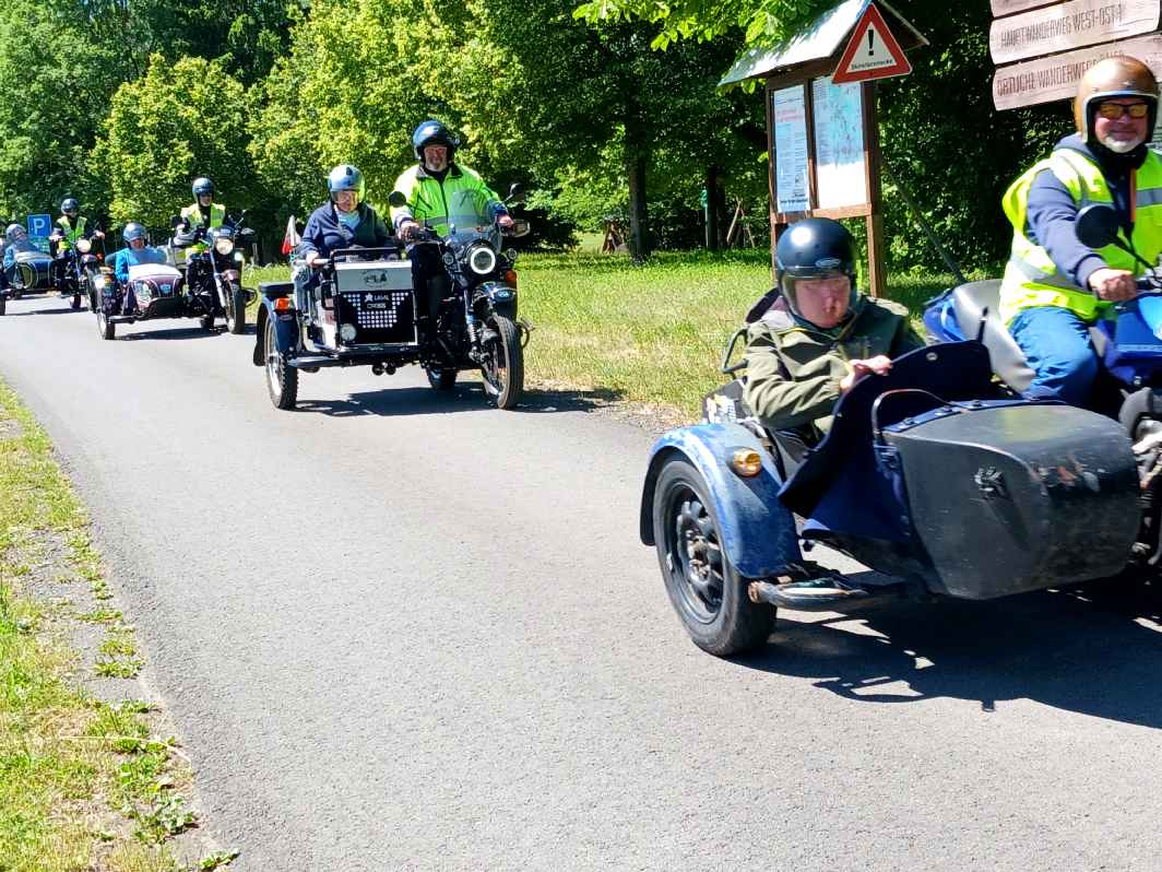 Gespannfahrer Thüringen 2025 Motorradtour für Behinderte Kinder und Senioren