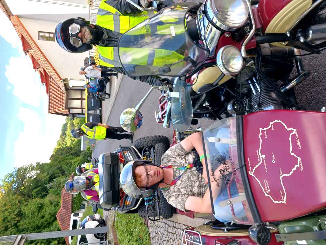 Gespannfahrer Thüringen 2025 Rundfahren mit Motorrad Seitenwagen