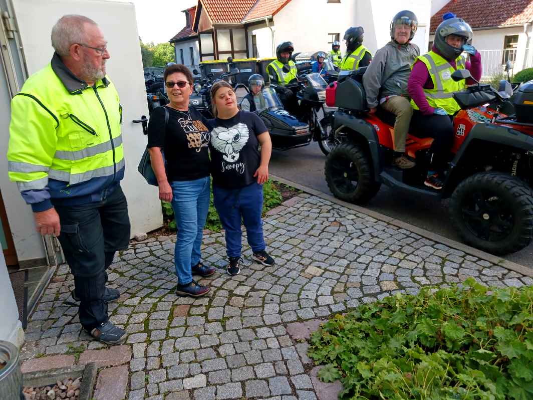 Gespannfahrer Thüringen 2025 Rundfahren mit Motorrad Seitenwagen